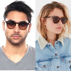 New Rayban RB2180 Round Brown Sunglasses